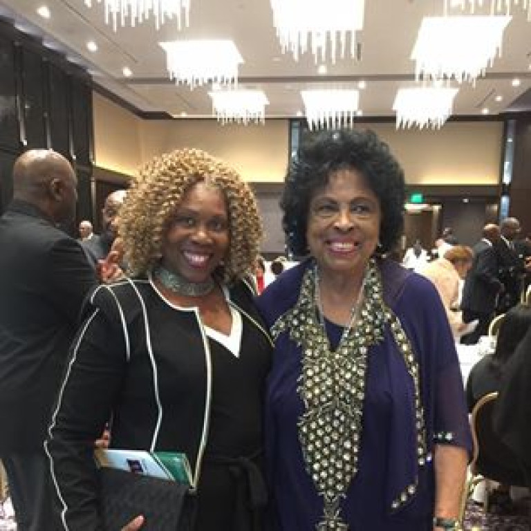 Evelyn D. Brooks with Diane Watson, Former Representative for California’s 33rd District