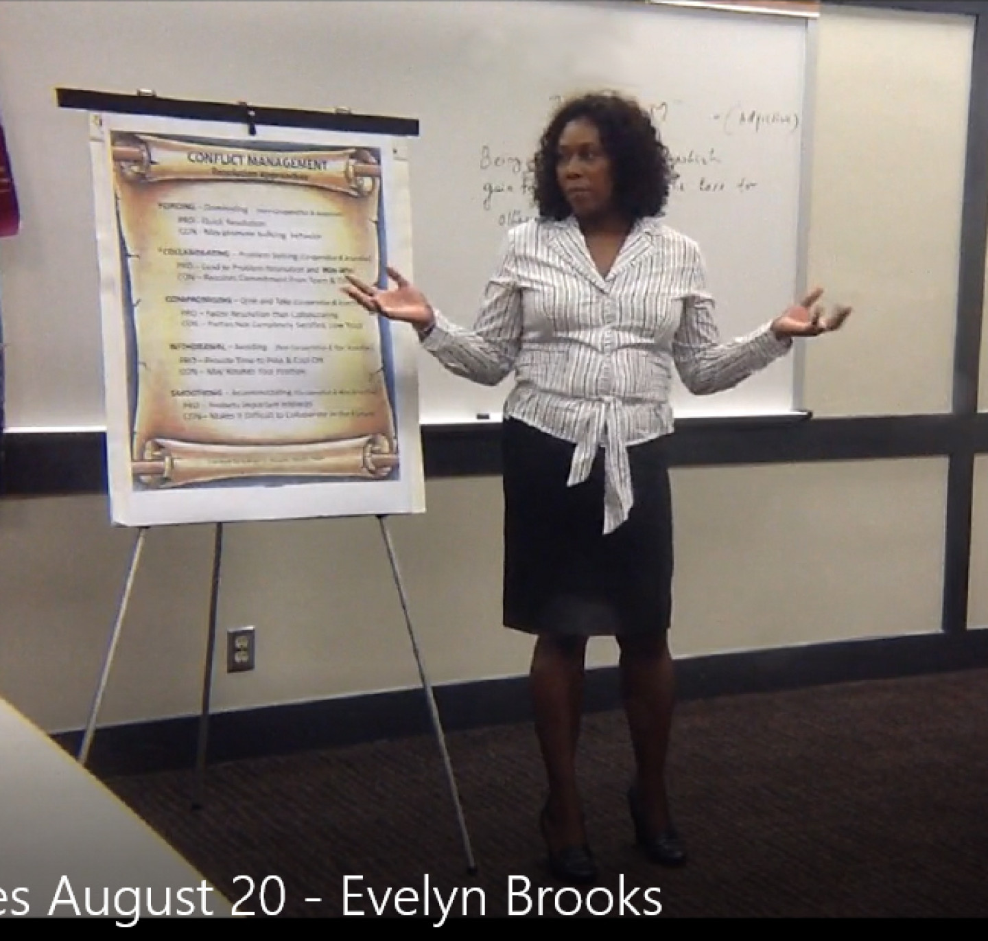 Evelyn D Brooks Presenting Conflict Management Training